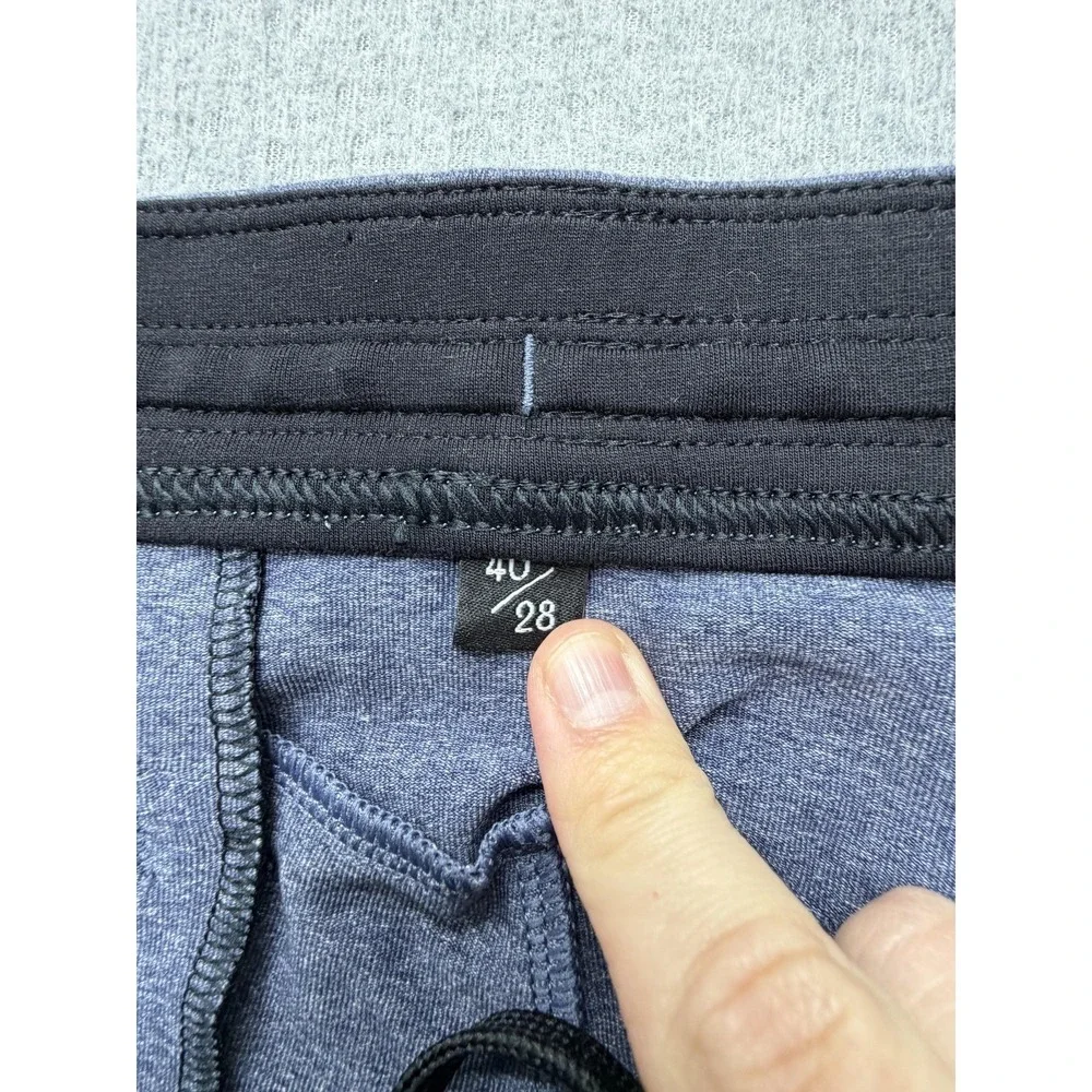 Public Rec Jogger Pants Mens 40x28 Blue Athletic Stretch Zip Pockets Casual